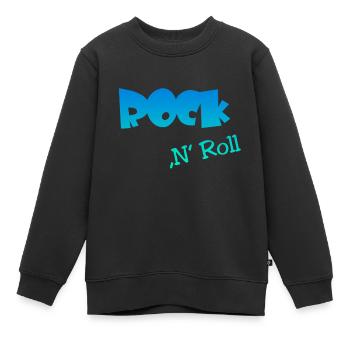 Rock n Roll - Kinder Premium Organic Sweatshirt - Schwarz - Vorne - AI Model Kid Female (0cm)