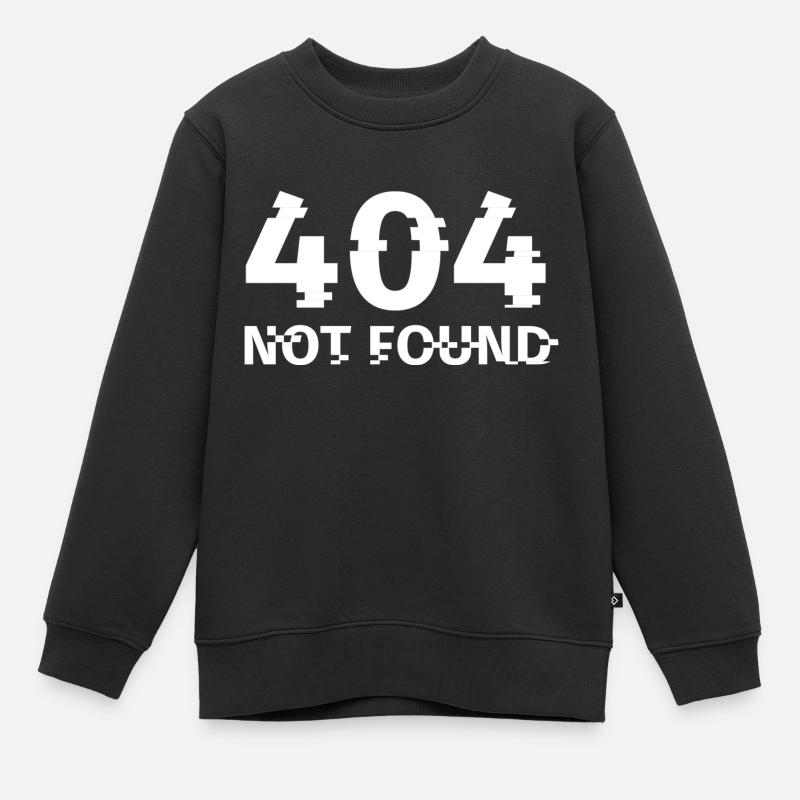 Fehler 404 - Nicht gefunden - Kinder Premium Organic Sweatshirt - Schwarz