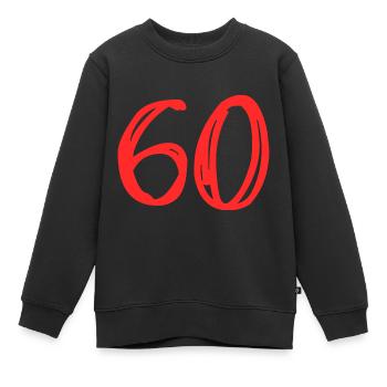 60 JAHRE. 60-JÄHRIGES JUBILÄUM. GEBURTSTAG 60 JAHRE. 60 - Kinder Premium Organic Sweatshirt - Schwarz - Vorne - AI Model Kid Female (0cm)