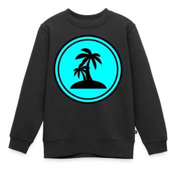 La chance de Cloverleaf - Sweat Premium enfant bio - noir - Devant - AI Model Kid Female (0cm)