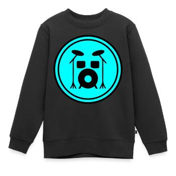 Percussion - Sweat Premium enfant bio - noir - Devant - AI Model Kid Female (0cm)