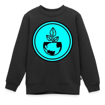 Planète Terre - Sweat Premium enfant bio - noir - Devant - AI Model Kid Female (0cm)