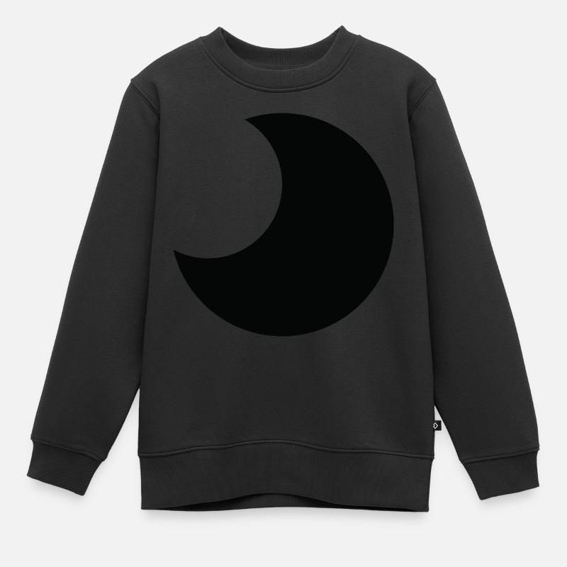 Lune Halloween - Sweat Premium enfant bio - noir