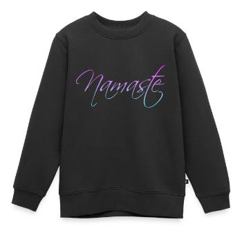 Namaste - Kinder Premium Organic Sweatshirt - Schwarz - Vorne - AI Model Kid Female (0cm)