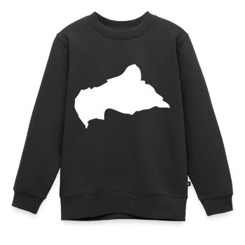Zentralafrikanische Republik Landkarte Flagge - Kinder Premium Organic Sweatshirt - Schwarz - Vorne - AI Model Kid Female (0cm)