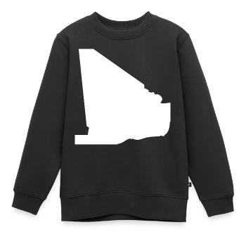 Mali Landkarte Flagge - Kinder Premium Organic Sweatshirt - Schwarz - Vorne - AI Model Kid Female (0cm)
