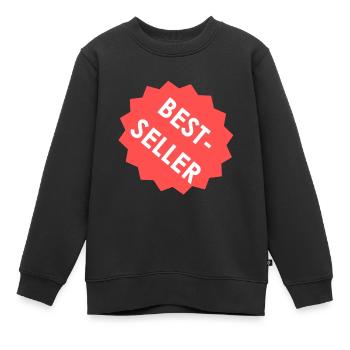 Bestseller - Kinder Premium Organic Sweatshirt - Schwarz - Vorne - AI Model Kid Female (0cm)
