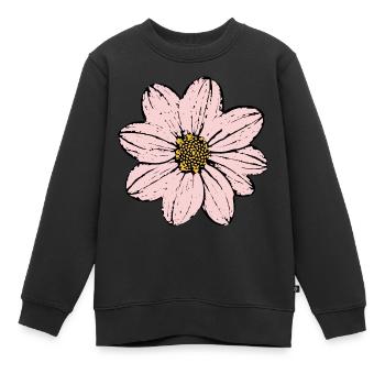 Fleur Rose Fleur Rose Fleurs Rose Fleurs Rose - Sweat Premium enfant bio - noir - Devant - AI Model Kid Female (0cm)