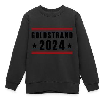 Goldstrand 2024 - Kinder Premium Organic Sweatshirt - Schwarz - Vorne - AI Model Kid Female (0cm)