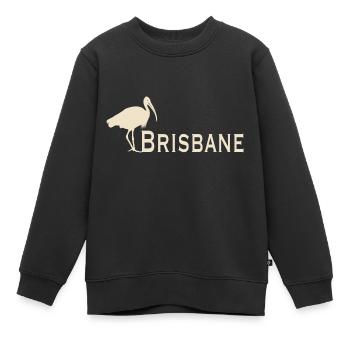 Bin Poulet Brisbane - Sweat Premium enfant bio - noir - Devant - AI Model Kid Female (0cm)