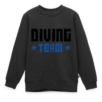 Diving Team - Kids Premium Organic Sweatshirt - black - Front - AI Model Kid Female (0cm)