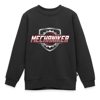 Mechaniker Mechatroniker Landmaschinen Werkstatt - Kinder Premium Organic Sweatshirt - Schwarz - Vorne - AI Model Kid Female (0cm)