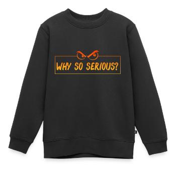 lustiger Spruch, angry eyes - Kinder Premium Organic Sweatshirt - Schwarz - Vorne - AI Model Kid Female (0cm)