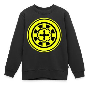 Roulette Icon Symbol - Kinder Premium Organic Sweatshirt - Schwarz - Vorne - AI Model Kid Female (0cm)