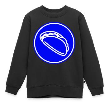 Symbole Burrito - Sweat Premium enfant bio - noir - Devant - AI Model Kid Female (0cm)