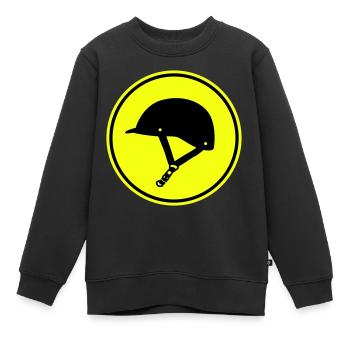 Reiterhut icon - Kinder Premium Organic Sweatshirt - Schwarz - Vorne - AI Model Kid Female (0cm)