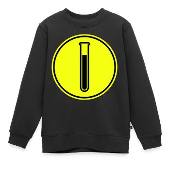 Reagenzglas Symbol - Kinder Premium Organic Sweatshirt - Schwarz - Vorne - AI Model Kid Female (0cm)