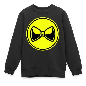 Nœud papillon Gentleman - Sweat Premium enfant bio - noir - Devant - AI Model Kid Female (0cm)