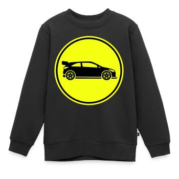 Auto Rennfahrer - Kinder Premium Organic Sweatshirt - Schwarz - Vorne - AI Model Kid Female (0cm)