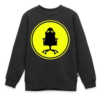 Chaise gamer gaming - Sweat Premium enfant bio - noir - Devant - AI Model Kid Female (0cm)