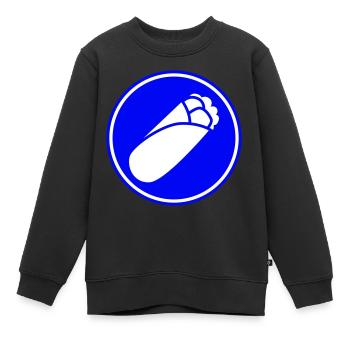 Icône sandwich - Sweat Premium enfant bio - noir - Devant - AI Model Kid Female (0cm)