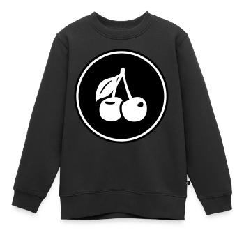 Symbole des cerises - Sweat Premium enfant bio - noir - Devant - AI Model Kid Female (0cm)