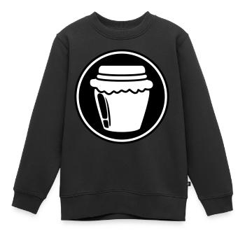 Abeille symbole miel - Sweat Premium enfant bio - noir - Devant - AI Model Kid Female (0cm)