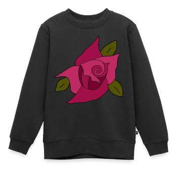 Saint-Valentin, Saint-Valentin, Saint-Valentin - Sweat Premium enfant bio - noir - Devant - AI Model Kid Female (0cm)