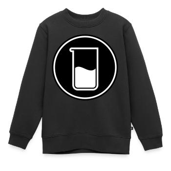 Chimie des tubes à essai - Sweat Premium enfant bio - noir - Devant - AI Model Kid Female (0cm)
