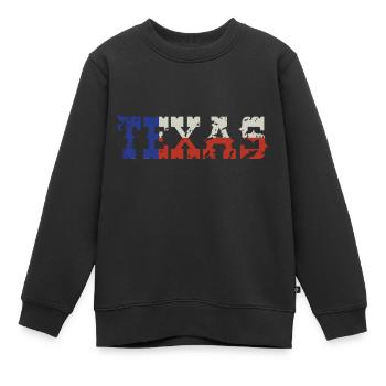 TEXAS - Sweat Premium enfant bio - noir - Devant - AI Model Kid Female (0cm)