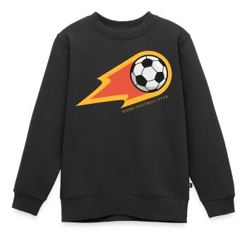 Rising Football Star Soccer Player Soccer Player - Kids Premium Organic Sweatshirt - black - Front - AI Model Kid Female (0cm)