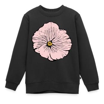 Fleur Rose Fleur Rose Fleurs Rose Fleurs Rose - Sweat Premium enfant bio - noir - Devant - AI Model Kid Female (0cm)