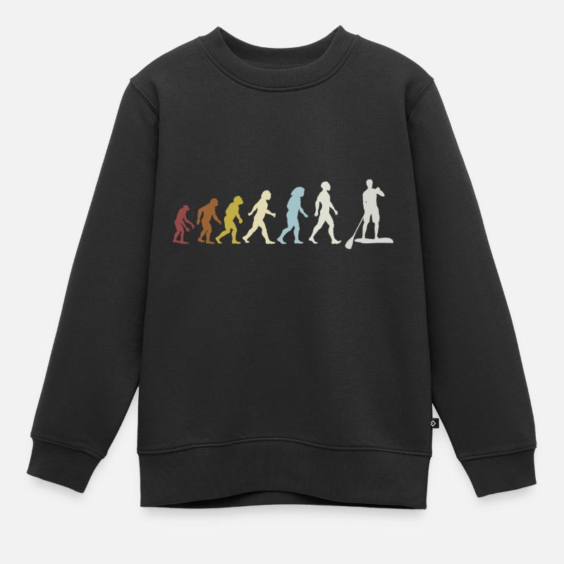 Évolution du Stand up Paddle Paddle - Sweat Premium enfant bio - noir