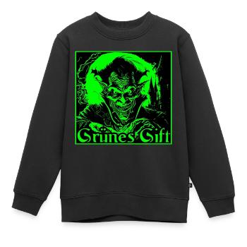 Dracula, grünes Gift - Kinder Premium Organic Sweatshirt - Schwarz - Vorne - AI Model Kid Female (0cm)