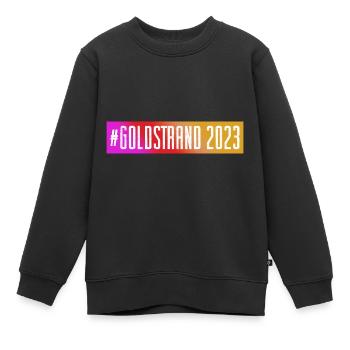 Goldstrand 2023 - Kinder Premium Organic Sweatshirt - Schwarz - Vorne - AI Model Kid Female (0cm)