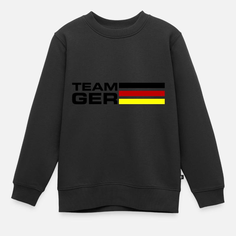 Équipe d’Allemagne - Sweat Premium enfant bio - noir