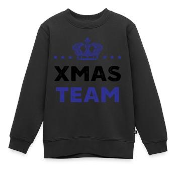 Xmas Team - Kinder Premium Organic Sweatshirt - Schwarz - Vorne - AI Model Kid Female (0cm)