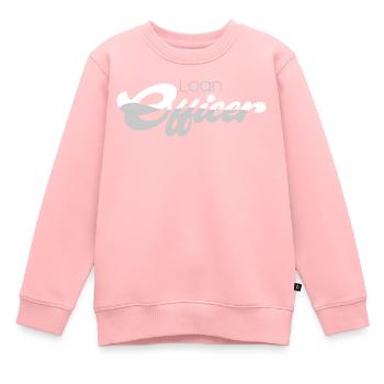 Agent de crédit Prêt immobilier Guy - Sweat Premium enfant bio - rose - Devant - AI Model Kid Female (0cm)