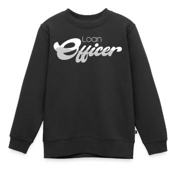 Agent de crédit Prêt immobilier Guy - Sweat Premium enfant bio - noir - Devant - AI Model Kid Female (0cm)