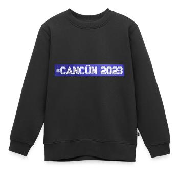 Cancun 2023 - Kinder Premium Organic Sweatshirt - Schwarz - Vorne - AI Model Kid Female (0cm)