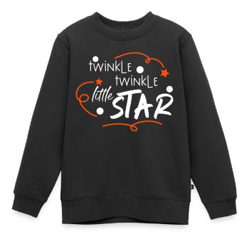Twinkle little Star Funkel kleiner Stern Baby Kind - Kinder Premium Organic Sweatshirt - Schwarz - Vorne - AI Model Kid Female (0cm)