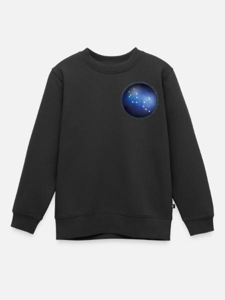 Signe du zodiaque Vierge Univers - Sweat Premium enfant bio - noir