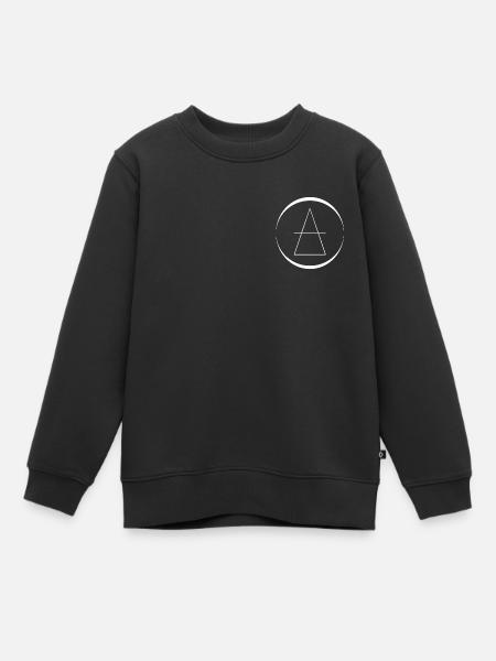 Luftsymbol / Alte Alchemie - Kinder Premium Organic Sweatshirt - Schwarz
