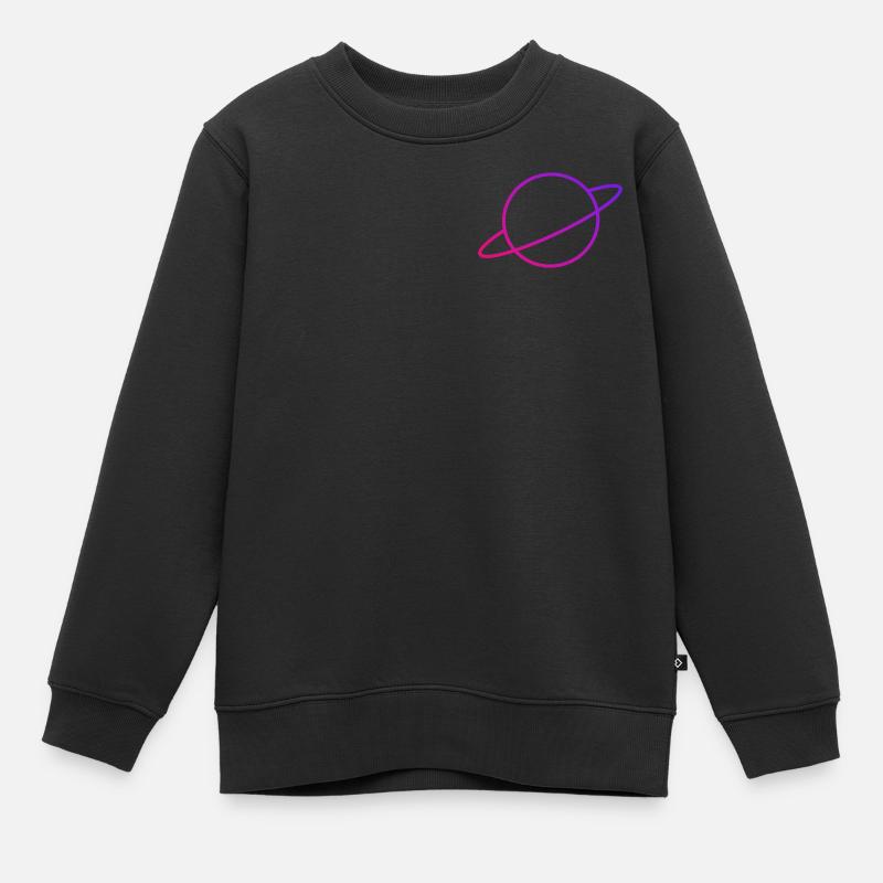 Planète Rouge-Bleu - Sweat Premium enfant bio - noir