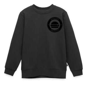 Logo de la poitrine du maire - Sweat Premium enfant bio - noir - Devant - AI Model Kid Female (0cm)