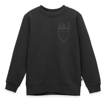 Plantes de poche - Sweat Premium enfant bio - noir - Devant - AI Model Kid Female (0cm)