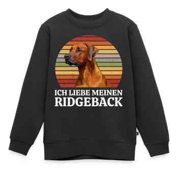 Rhodesian Ridgeback - Kinder Premium Organic Sweatshirt - Schwarz - Vorne - AI Model Kid Female (0cm)