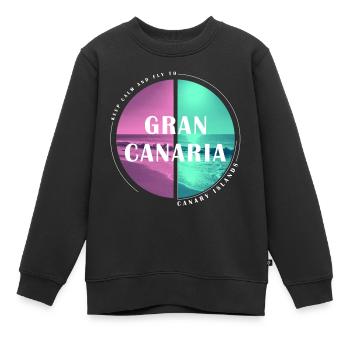 Grande Canarie Îles Canaries Îles Canaries Été - Sweat Premium enfant bio - noir - Devant - AI Model Kid Female (0cm)