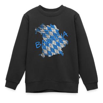 Bavaria Bayern - Kinder Premium Organic Sweatshirt - Schwarz - Vorne - AI Model Kid Female (0cm)