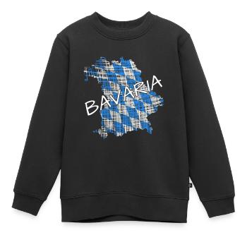 Bavaria Bayern - Kinder Premium Organic Sweatshirt - Schwarz - Vorne - AI Model Kid Female (0cm)